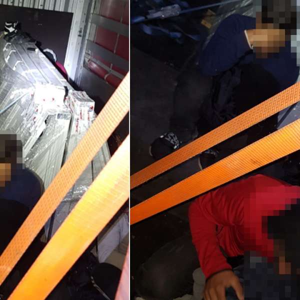 Doisprezece cetățeni turci și doi sirieni au încercat să treacă ilegal frontiera, ascunși printre piese metalice
