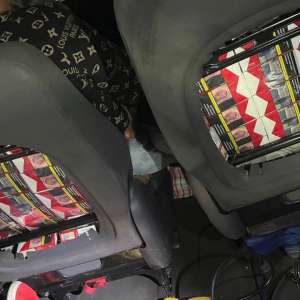 Țigarete în valoare de 20.000 de lei, ascunse într-un autoturism, descoperite la P.T.F Giurgiu