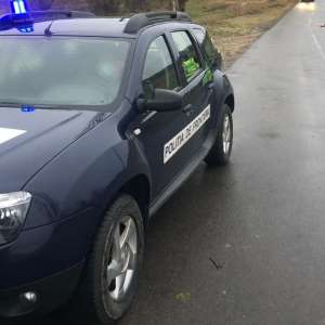 Brăilean fără permis de conducere, depistat conducând un ansamblu rutier neînmatriculat