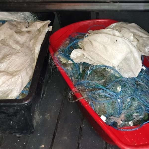 Peste 30 de kilograme de pește fără documente justificative și 240 metri plasă mono-filament descoperite de polițiștii de frontieră tulceni