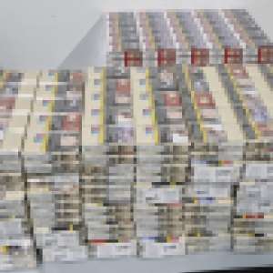 Țigarete în valoare de 30.000 de lei, ascunse într-un microbuz, descoperite la P.T.F Giurgiu