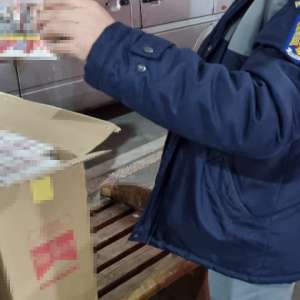 Țigarete în valoare de 30.000 de lei, ascunse într-un microbuz, descoperite la P.T.F Giurgiu