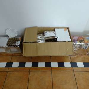 572 materiale pirotehnice descoperite la P.T.F. Calafat