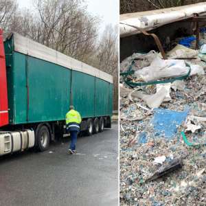 Peste 40 de tone de deşeuri oprite la frontiera de vest a României