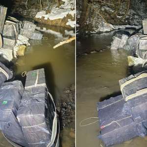 Țigări în valoare de peste 460.000 de lei, ridicate în vederea confiscării de polițiștii de frontieră maramureşeni