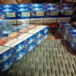 Țigări de contrabandă oprite la intrarea în ţară, la Albița