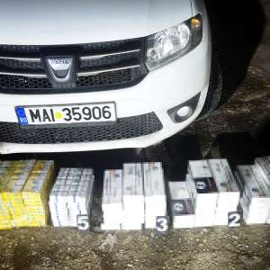 Peste 1.000 pachete cu țigări descoperite de polițiștii de frontieră sătmăreni