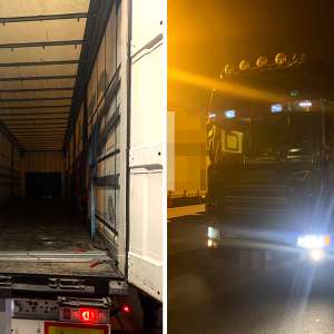 Doisprezece irakieni şi sirieni depistaţi ascunși într-un automarfar la P.T.F. Nădlac II