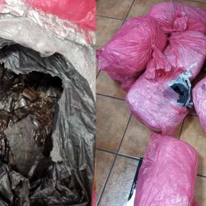 81 kilograms of opium found hidden above the cab of a truck, at BCP Calafat
