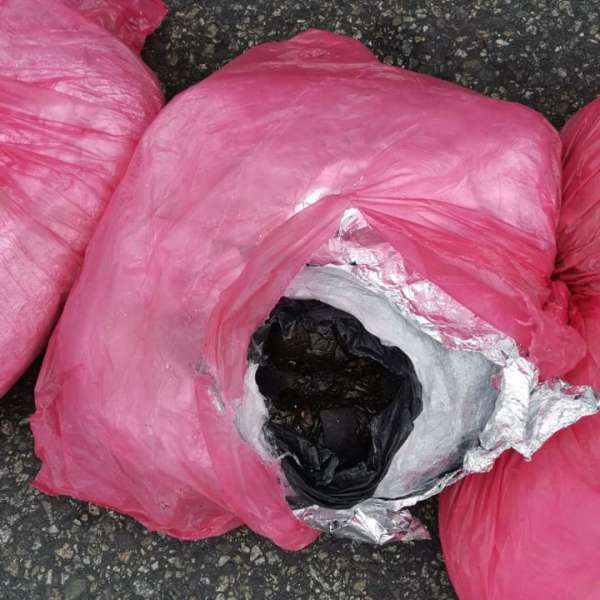 81 kilograms of opium found hidden above the cab of a truck, at BCP Calafat