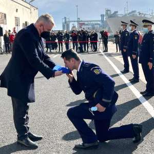 The naval fleet of the Romanian Border Police was supplemented with five high-speed maritime boats