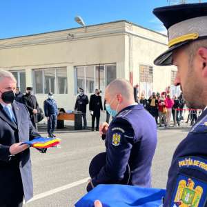 The naval fleet of the Romanian Border Police was supplemented with five high-speed maritime boats