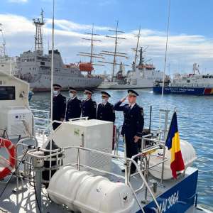 The naval fleet of the Romanian Border Police was supplemented with five high-speed maritime boats