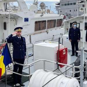 The naval fleet of the Romanian Border Police was supplemented with five high-speed maritime boats