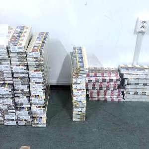 Peste 1.000 de pachete cu țigarete, ascunse într-un autoturism, descoperite la P.T.F Giurgiu