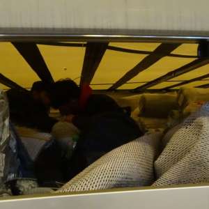 Patru cetățeni afgani ascunși printre covoare, depistați de polițiștii de frontieră doljeni