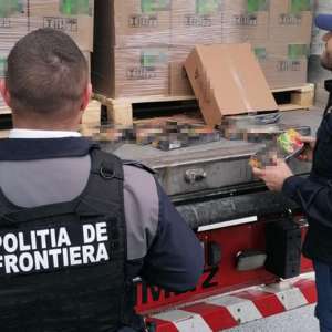TIR încărcat cu peste 22 de tone de tutun de narghilea, în valoare de 2,9 milioane euro, oprit la P.T.F. Nădlac