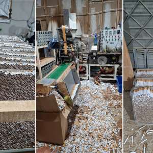 Fabrică ilegală de țigarete, descoperită în Neamț