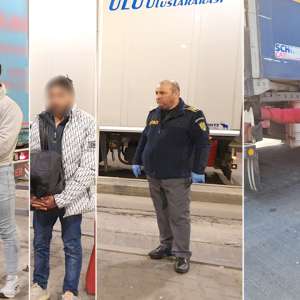 Cinci cetățeni străini, ascunși în două mijloace de transport, depistaţi la PTF Giurgiu