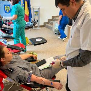 Poliţiştii de frontieră - donatori de sânge, salvatori de vieţi