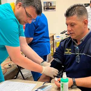 Poliţiştii de frontieră - donatori de sânge, salvatori de vieţi