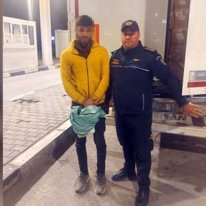 Cetățean afgan depistat ascuns într-un ansamblu rutier, în P.T.F. Giurgiu