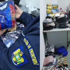 Peste 4.000 de bunuri contrafăcute, în valoare de 570.000 lei, descoperite în P.T.F Giurgiu