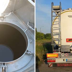 Peste 24 tone de deșeuri de ulei alimentar transportate ilegal din Bulgaria și oprite la PTF Giurgiu