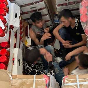 Cinci cetățeni străini ascunși printre conserve și sucuri, descoperiți în P.T.F. Giurgiu