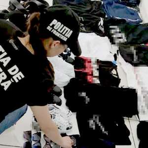 Peste 1.000 de bunuri contrafăcute ridicate în vederea confiscării  de polițiștii de frontieră mehedințeni