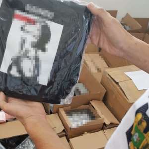 Peste 4.400 de bunuri contrafăcute,  descoperite de poliţiştii de frontieră giurgiuveni