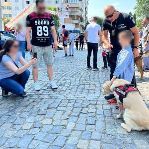 Tazada, cățelușa vedetă a Poliţiei de Frontieră Botoşani