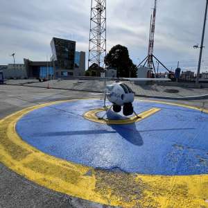 The EMSA RPAS aircraft flies over the Black Sea region in support of the Romanian national authorities
