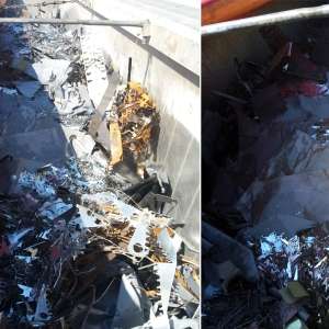 Aproximativ 102 tone deşeuri din șpan-oțel oprite de poliţiştii de frontieră din cadrul P.T.F. Călărași