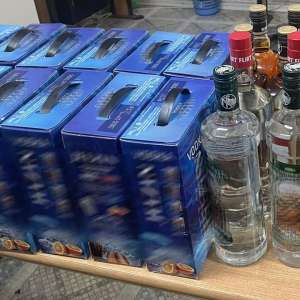 Băuturi spirtoase descoperite la Punctul de Trecere a Frontierei Galați rutier