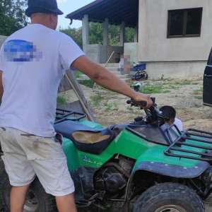 La plimbare cu un ATV neînmatriculat