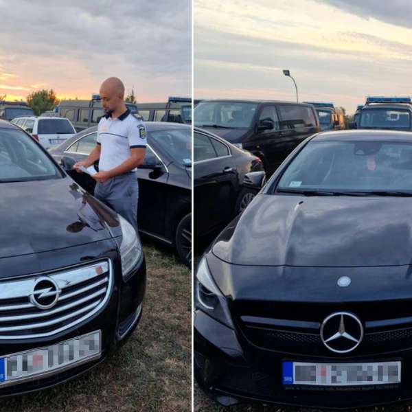 Două autoturisme căutate de autorităţile din Italia și Suedia, descoperite de poliţiştii de frontieră din PTF Foeni
