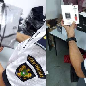 Bunuri susceptibile a fi contrafăcute, în valoare de 127.000 lei, descoperite la P.T.F. Giurgiu