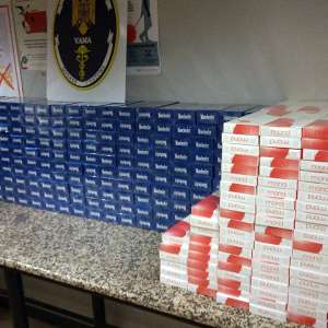 Cea mai mare captură de țigări de contrabandă descoperită în bagajele unui călător pe Aeroportul Henri Coandă