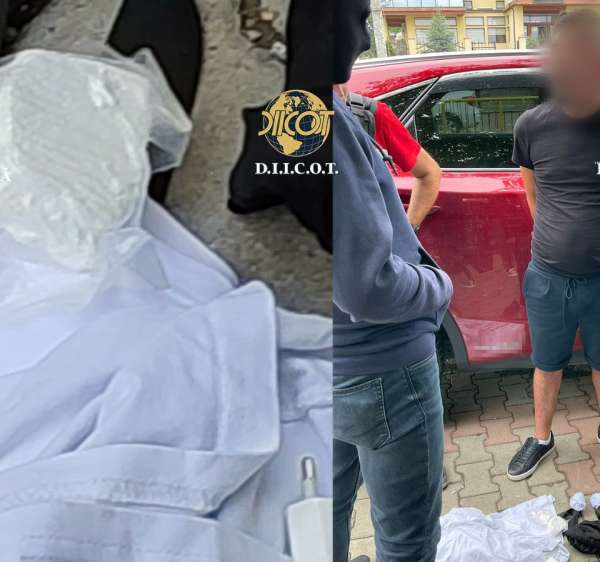 Aproximativ 150 de grame de cocaină descoperite asupra unui bărbat