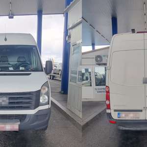 Microbuz căutat de autoritățile din Belgia, descoperit  la PTF Calafat