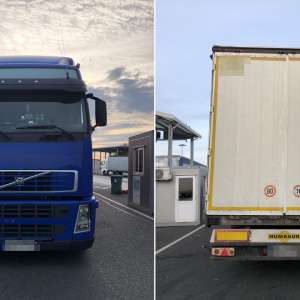 Peste 15 tone de deşeuri din materiale textile, descoperite într-un TIR, la Nădlac II