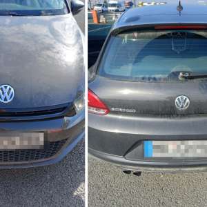 Autoturism căutat de autorităţile din Germania, descoperit de poliţiştii de frontieră din P.T.F. Nădlac II