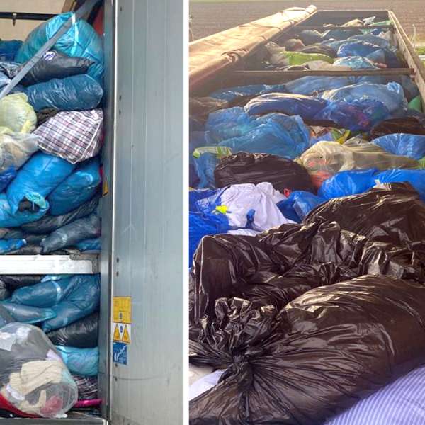 Trei mijloace de transport, încărcate cu peste 44 de tone de deşeuri, oprite la Borș II