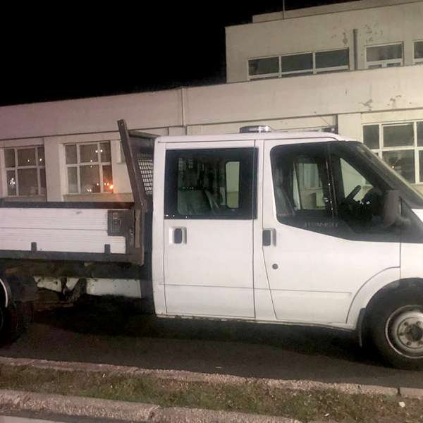 Autoutilitară căutată de autoritățile din Marea Britanie, descoperită în PTF Giurgiu