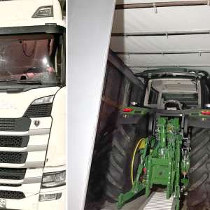 Tractoare estimate la peste 300.000 de euro, căutate de autorităţile italiene,  descoperite la Nădlac