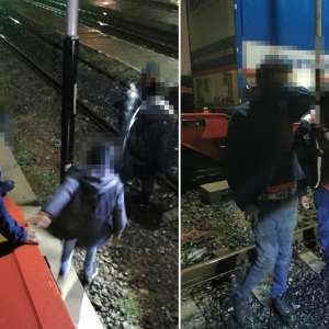 Metodă periculoasă de ascundere. Cetăţeni din Sudan depistaţi pe ansamblul de roţi al şasiului unui vagon, într-un tren cu destinaţia Germania