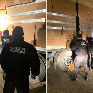 Țigări ín valoare de 1,5 milioane euro confiscate de polițiștii de frontieră