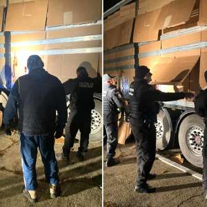 Țigări ín valoare de 1,5 milioane euro confiscate de polițiștii de frontieră