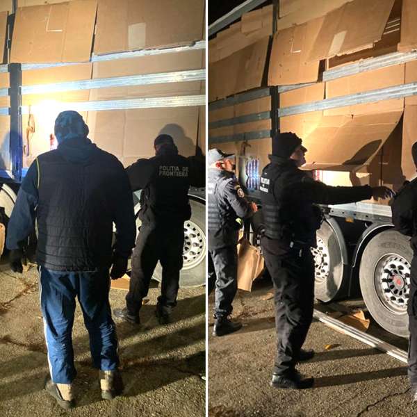 Țigări în valoare de 1,5 milioane euro confiscate de polițiștii de frontieră